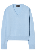 Light blue sweater on a white background