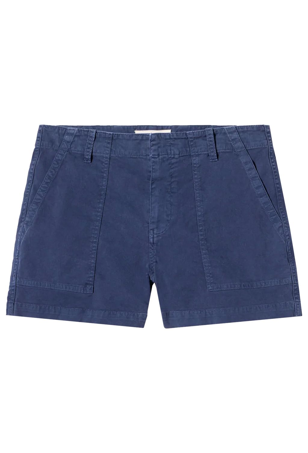 Blue shorts on a white background