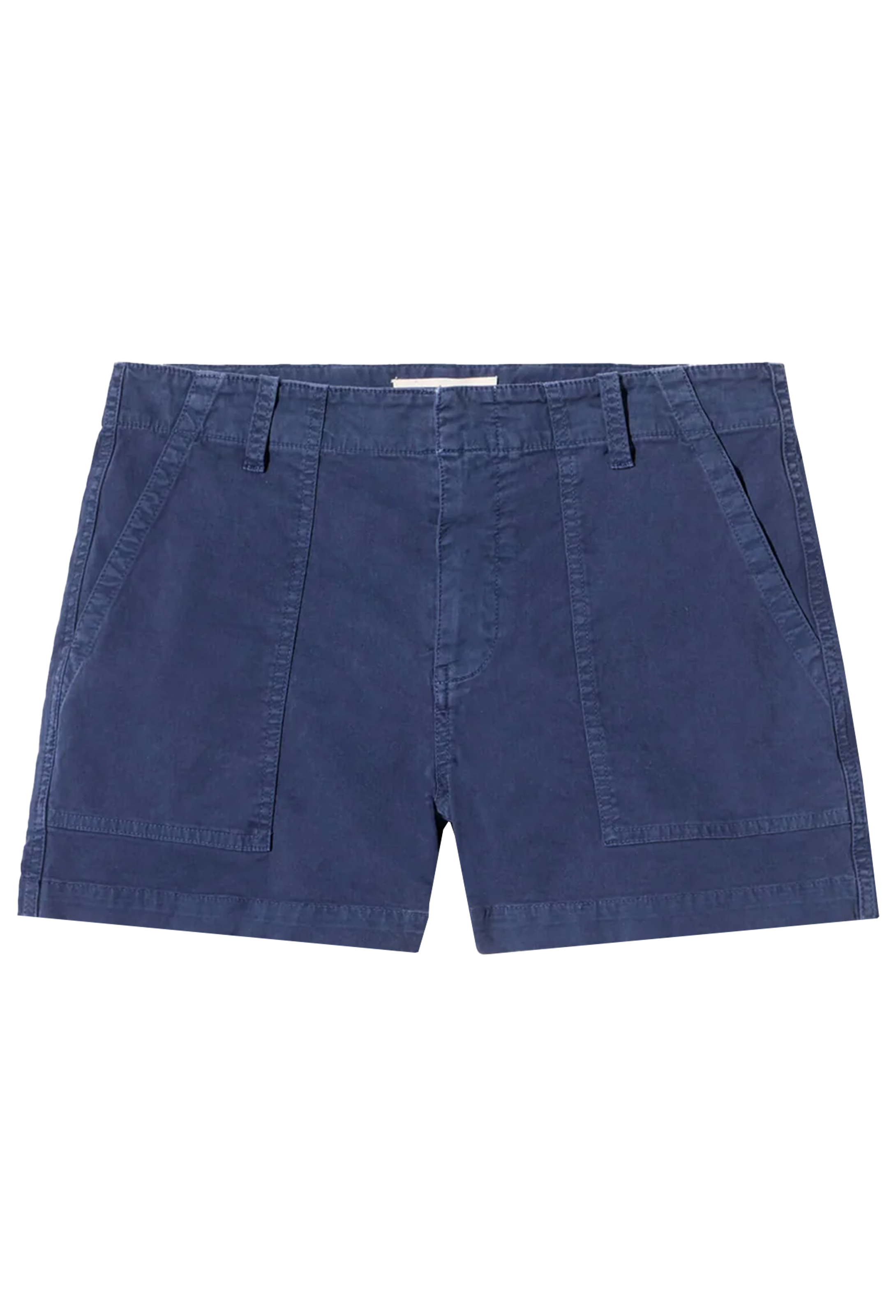 Blue shorts on a white background