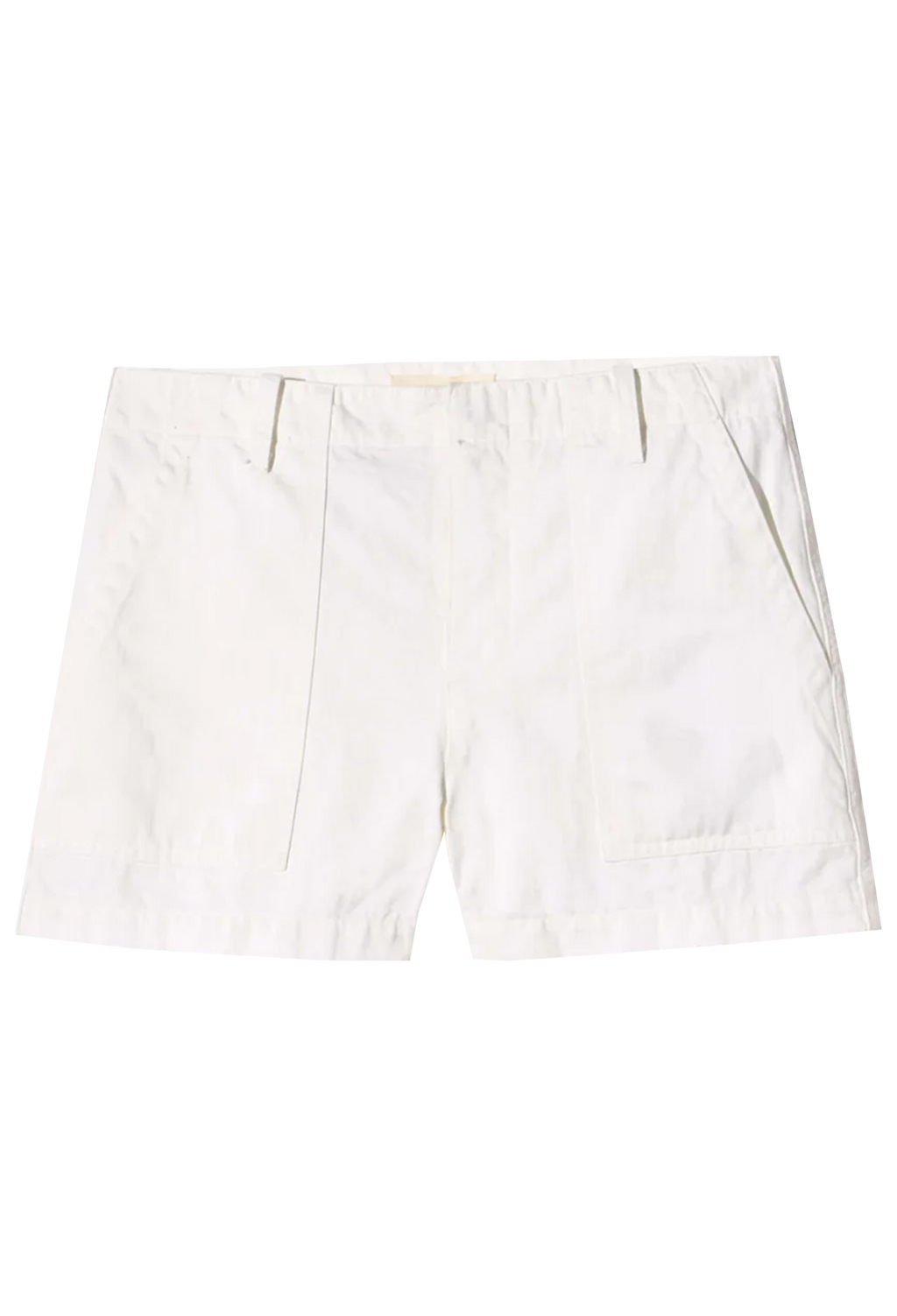 White shorts on a white background