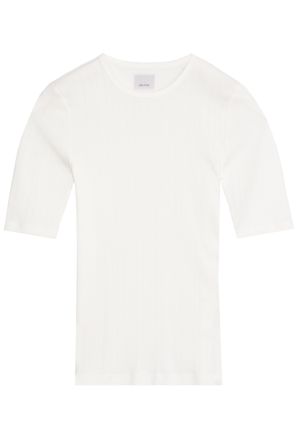 White t-shirt on a white background