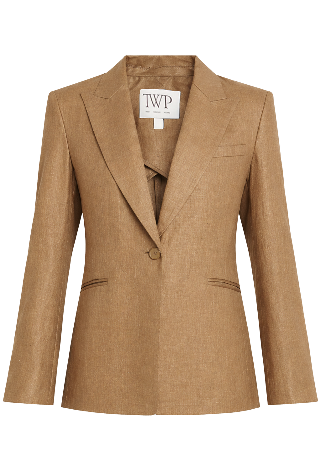 Brown blazer on a white background