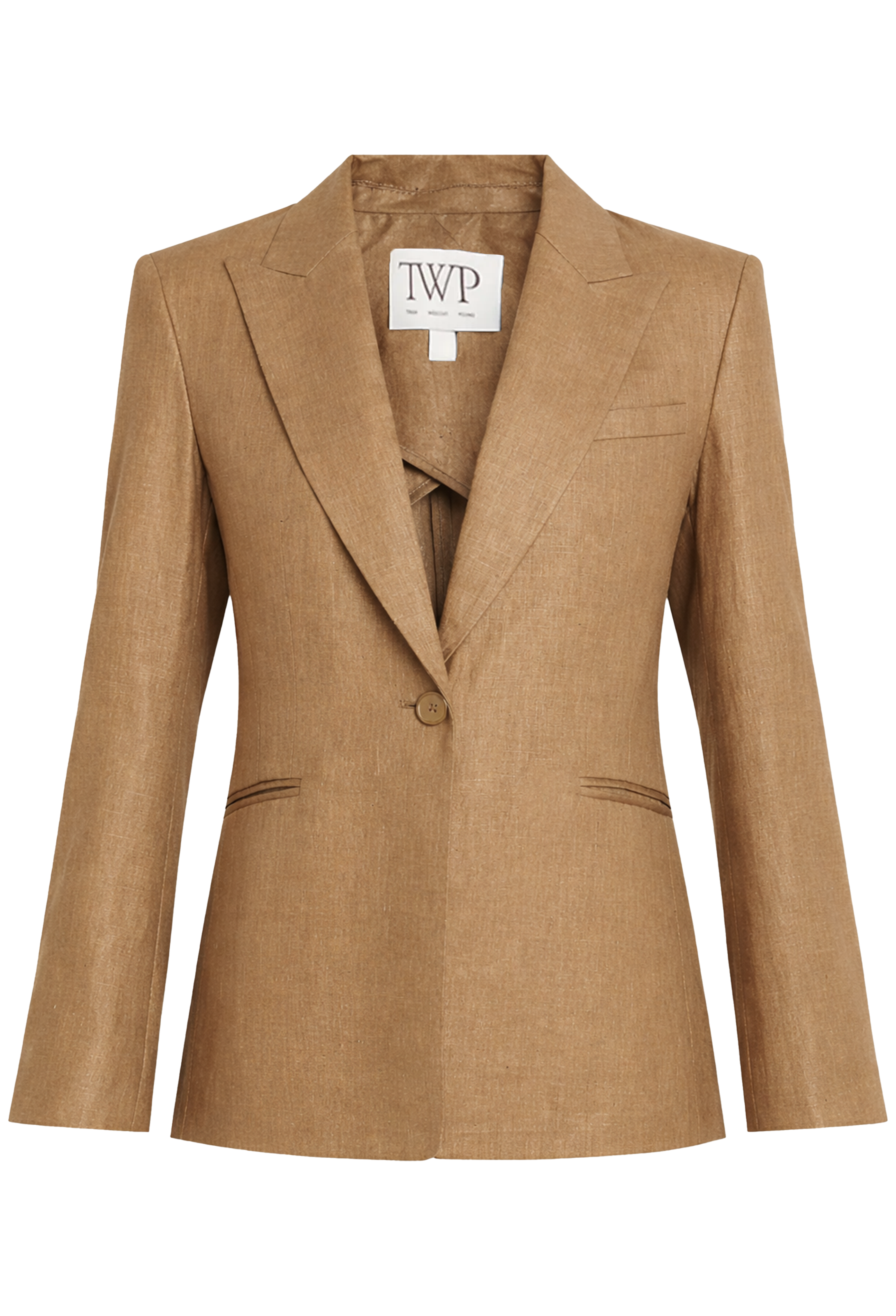 Brown blazer on a white background