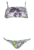 Floral bikini set on a white background