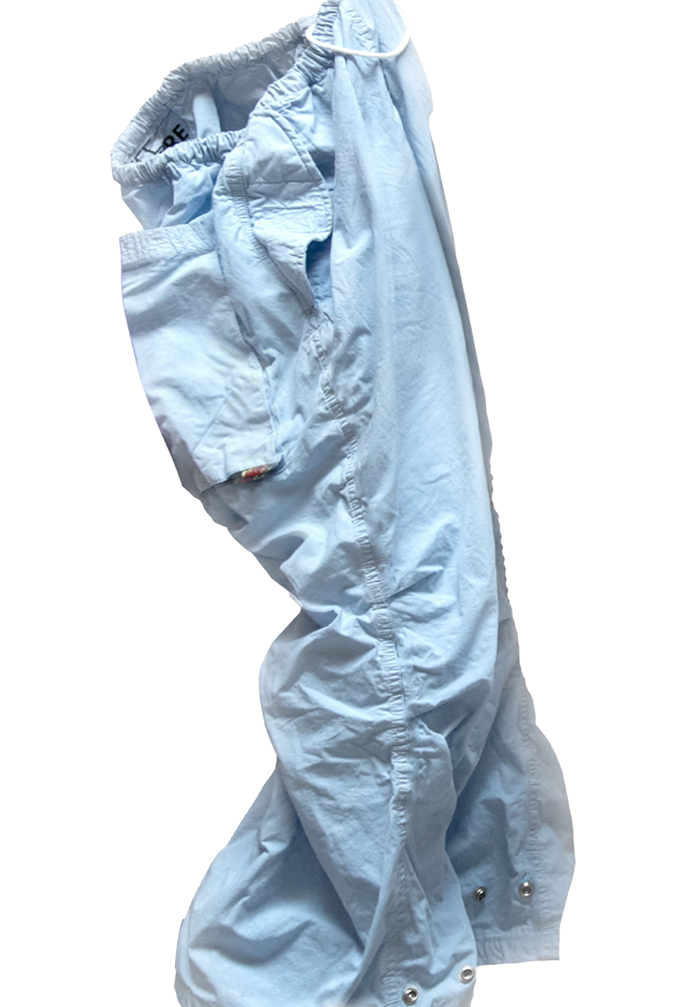 Light blue jacket on a white background
