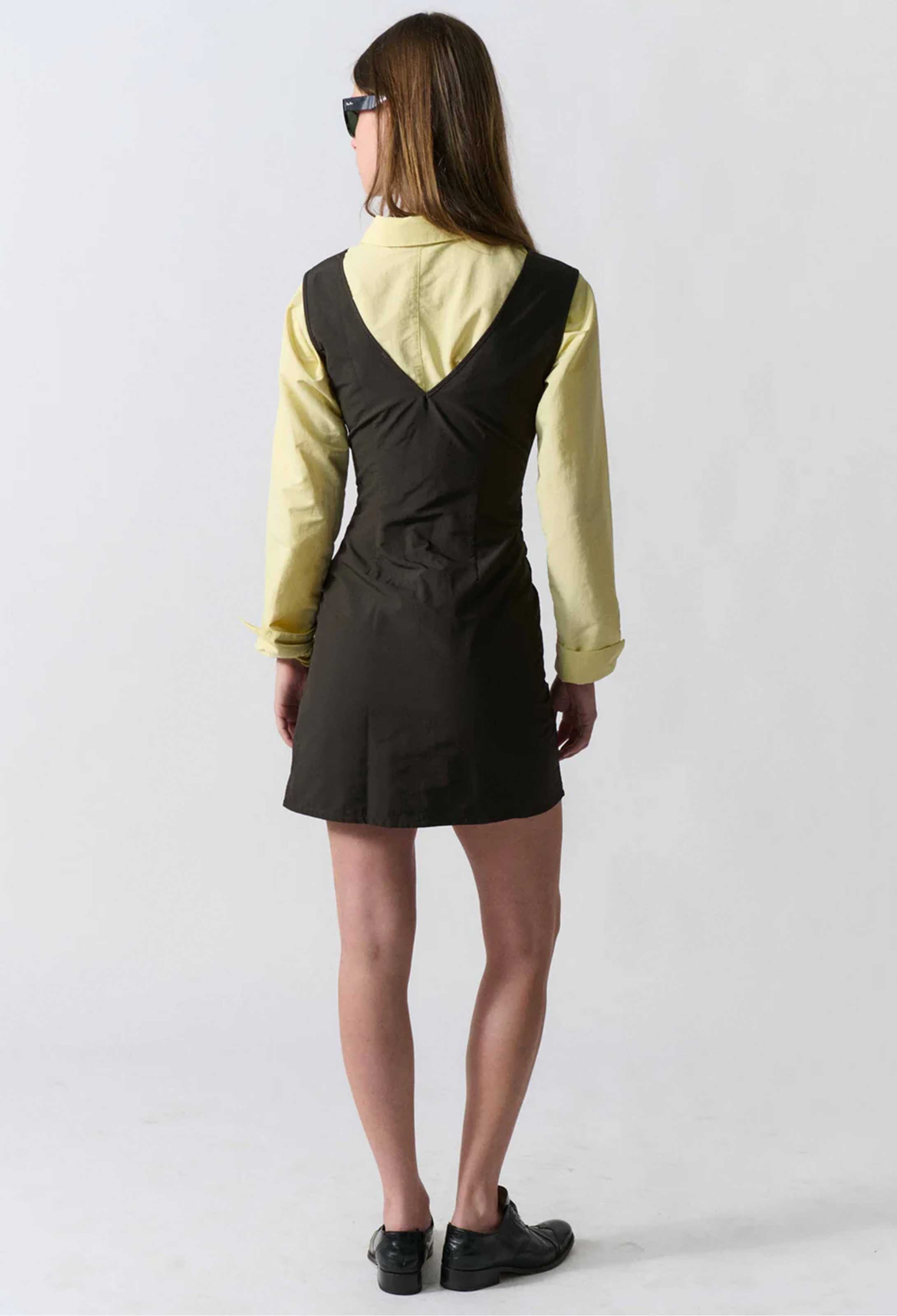 Boatneck Mini Dress Soft Black / M