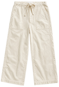 bone white drawstring pants on a white background