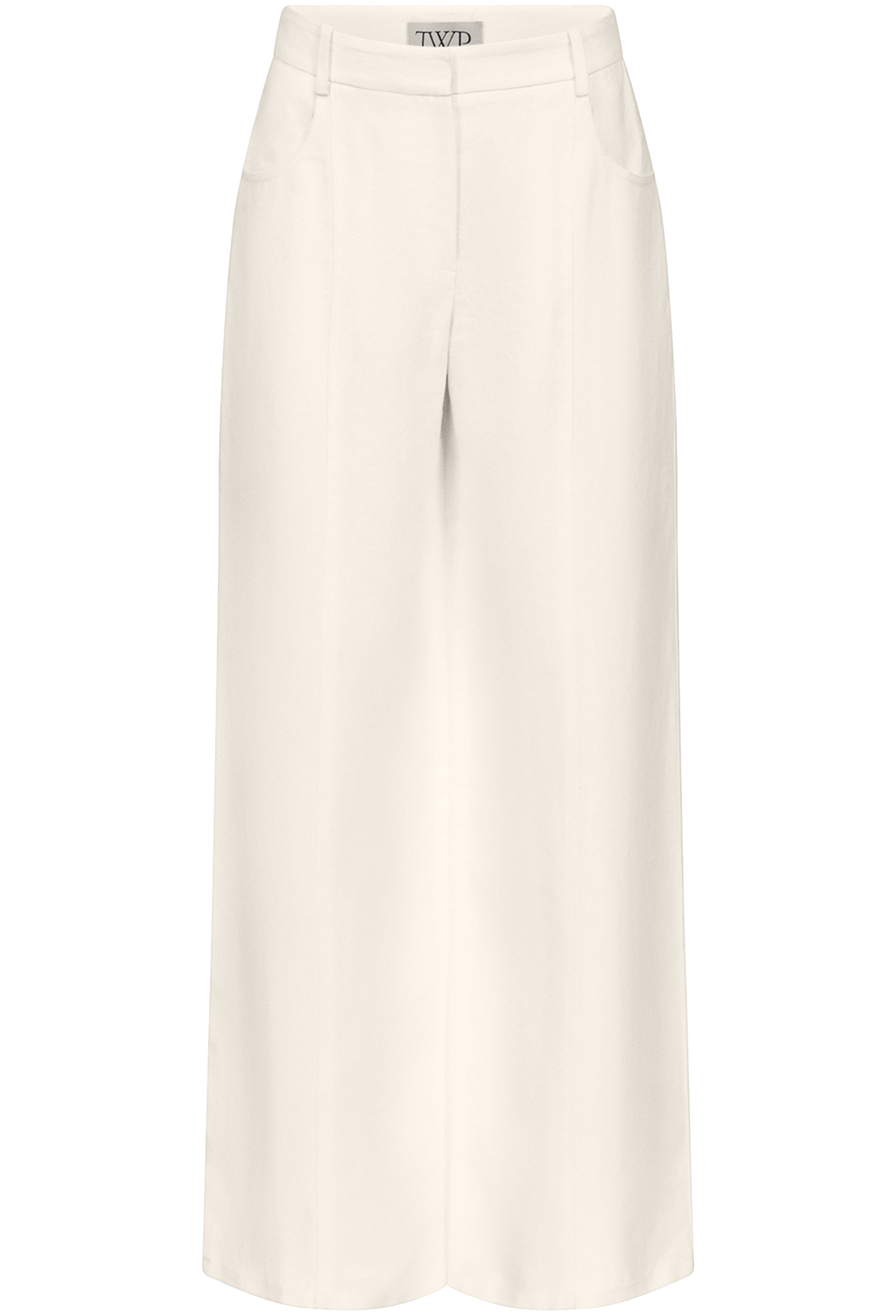 wide leg pants on a white background