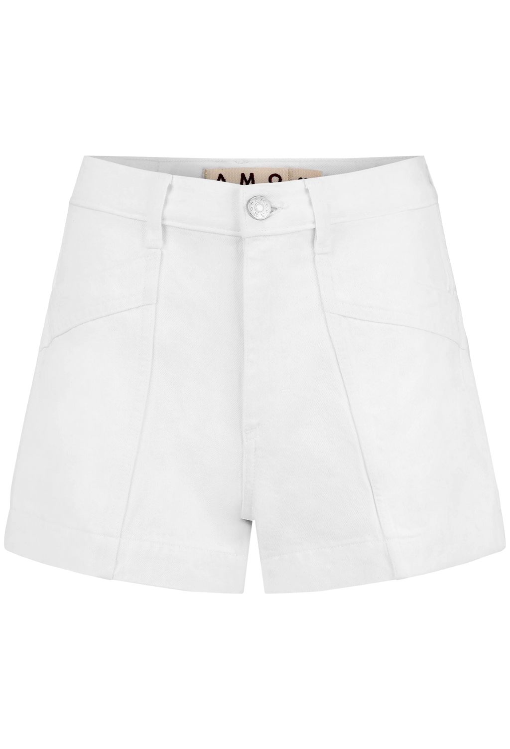 White shorts on a white background
