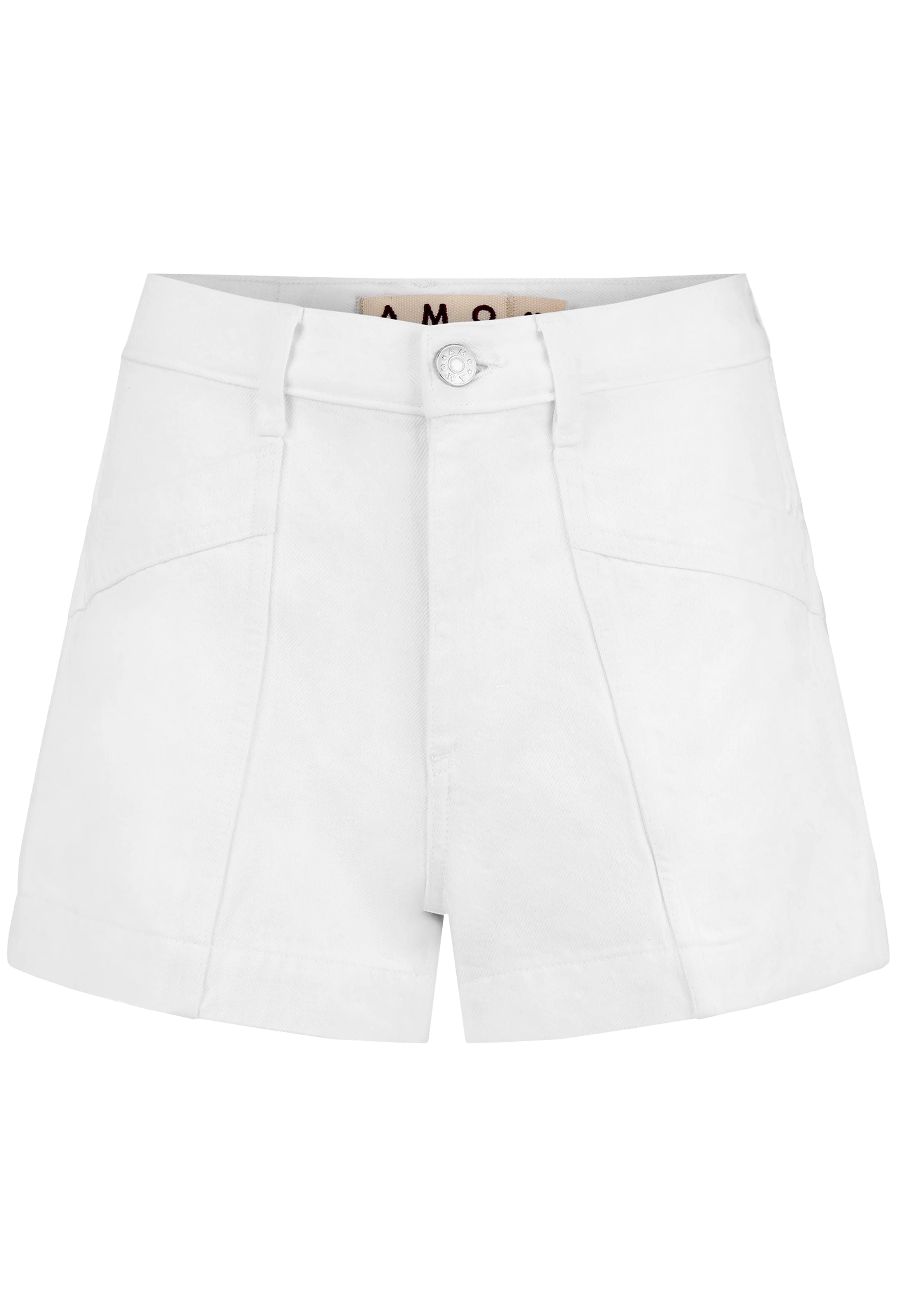 White shorts on a white background