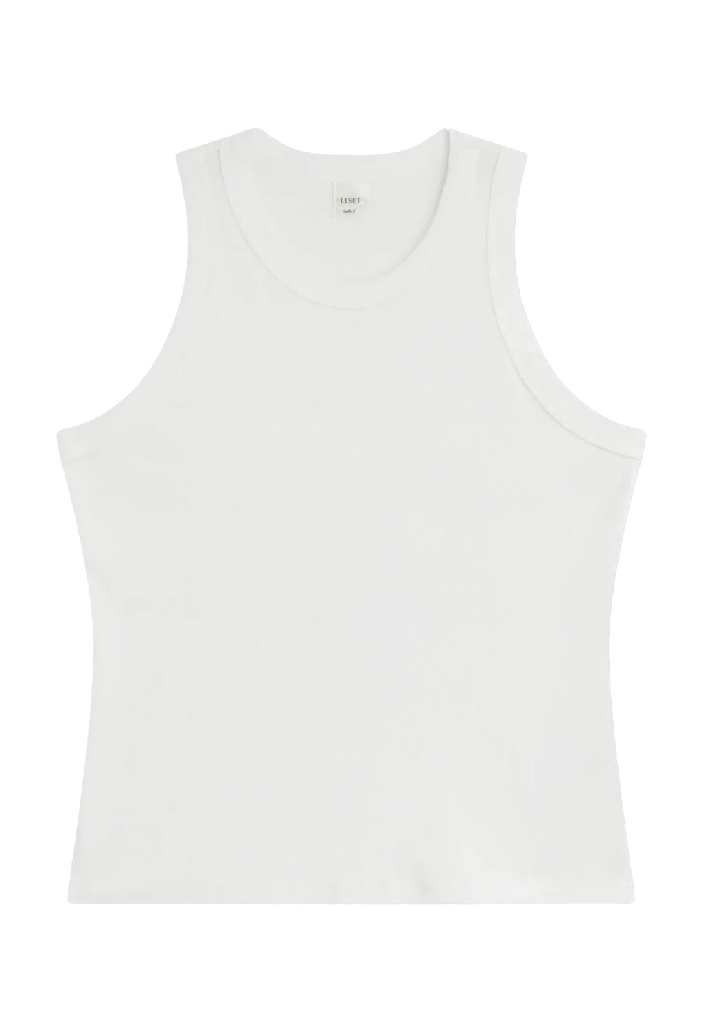White tank top on a white background