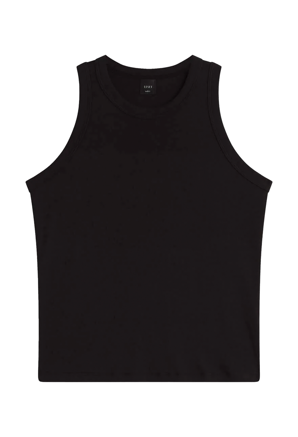 Black tank top on a white background