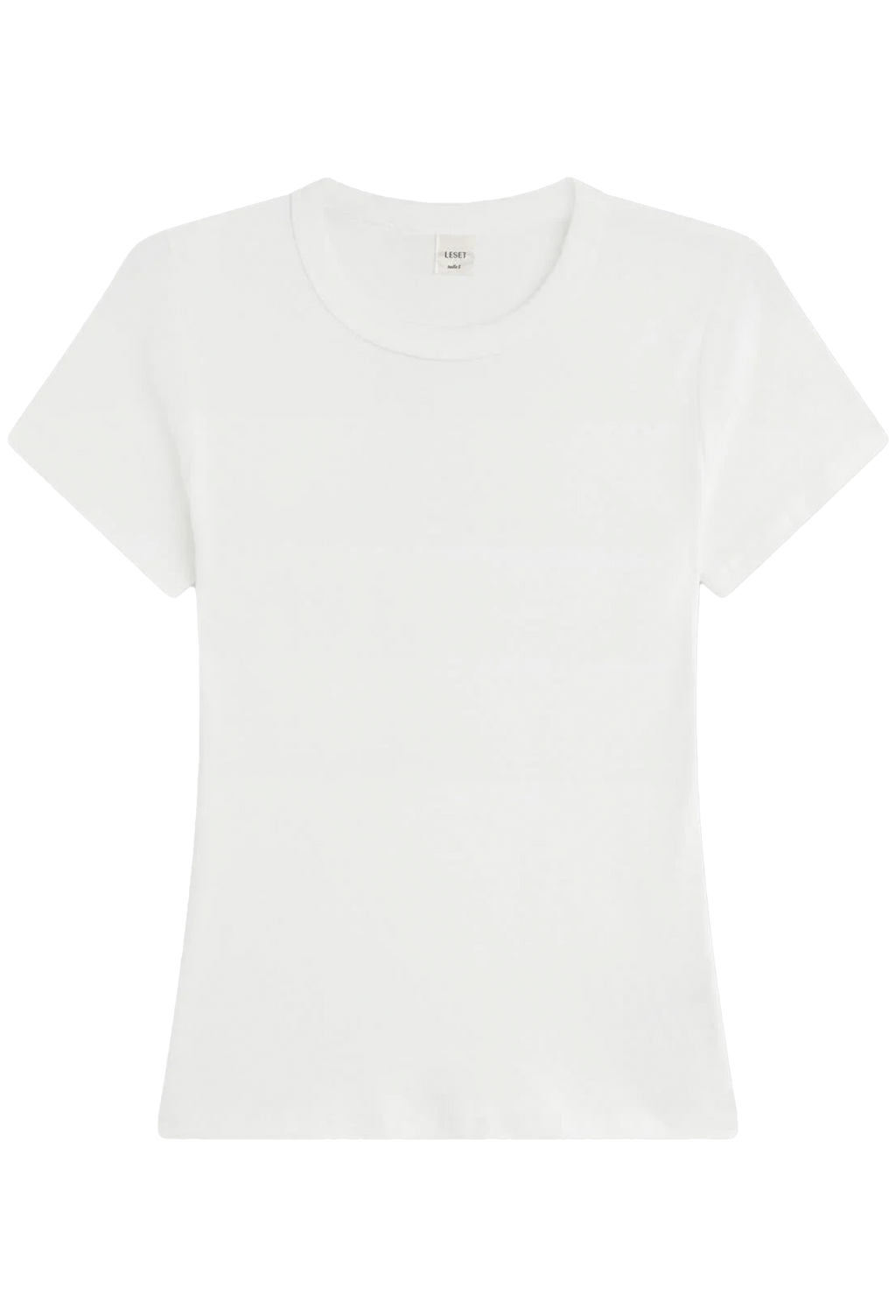 White t-shirt on a white background