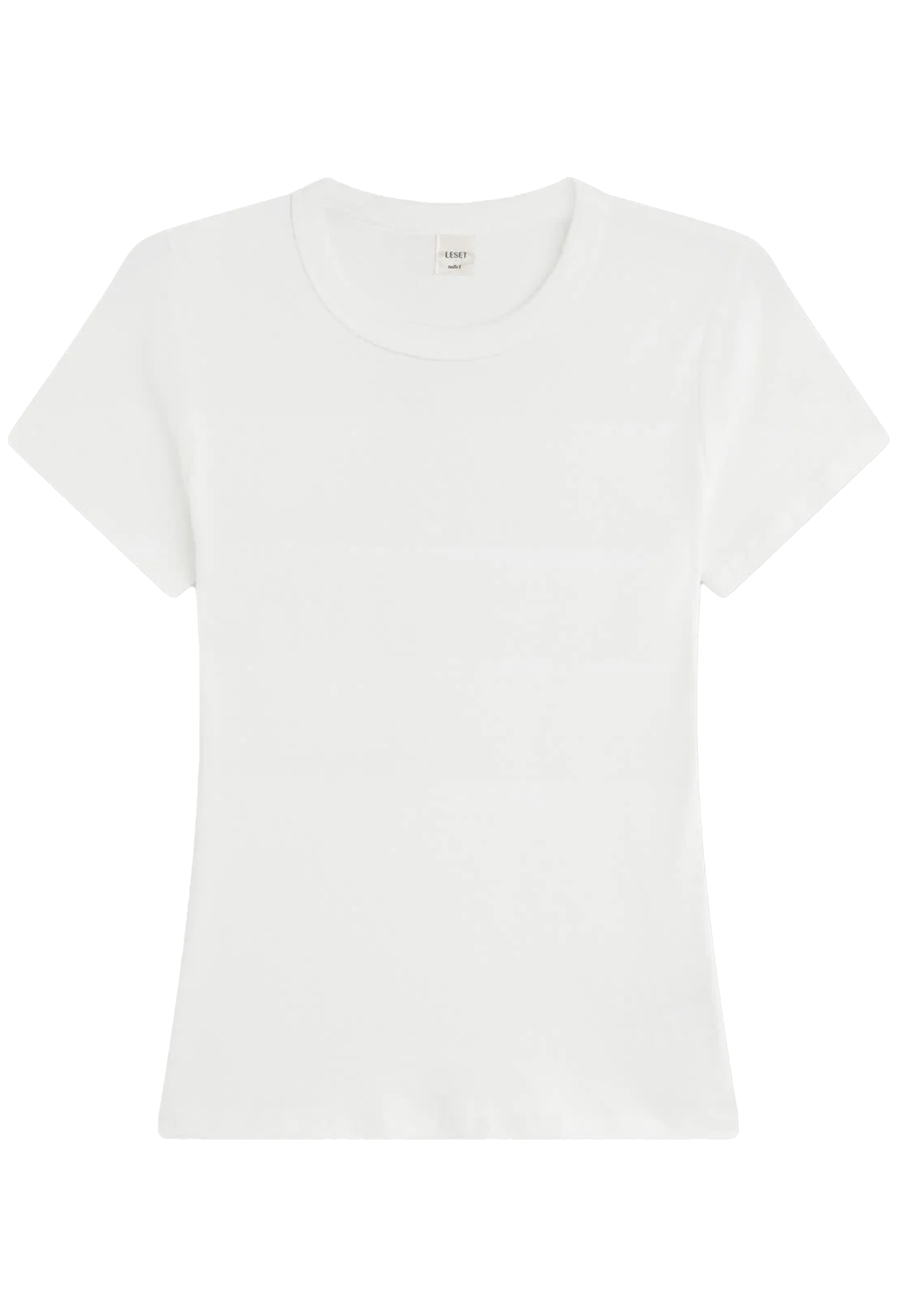 White t-shirt on a white background