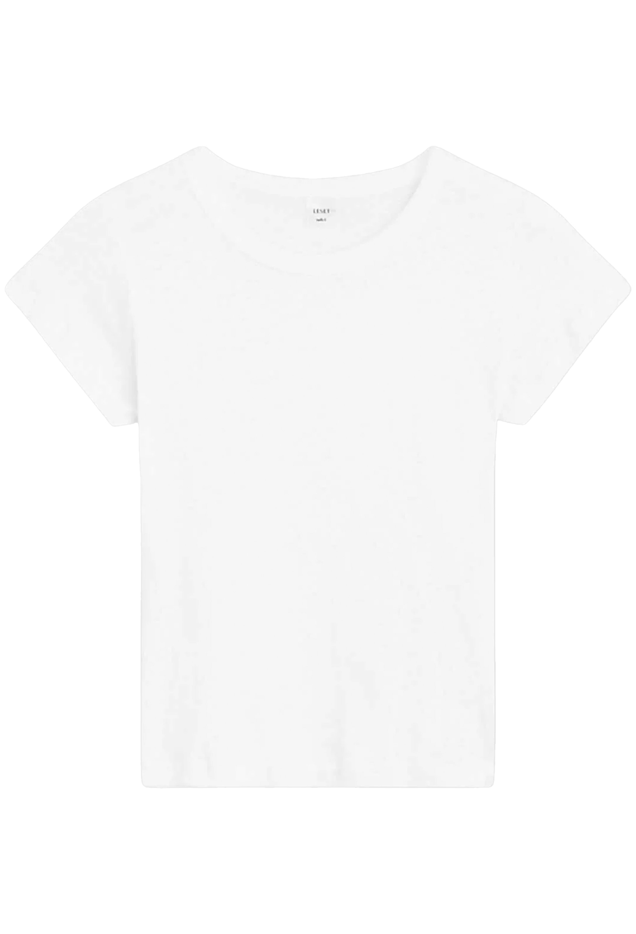 Plain white t-shirt on a transparent background
