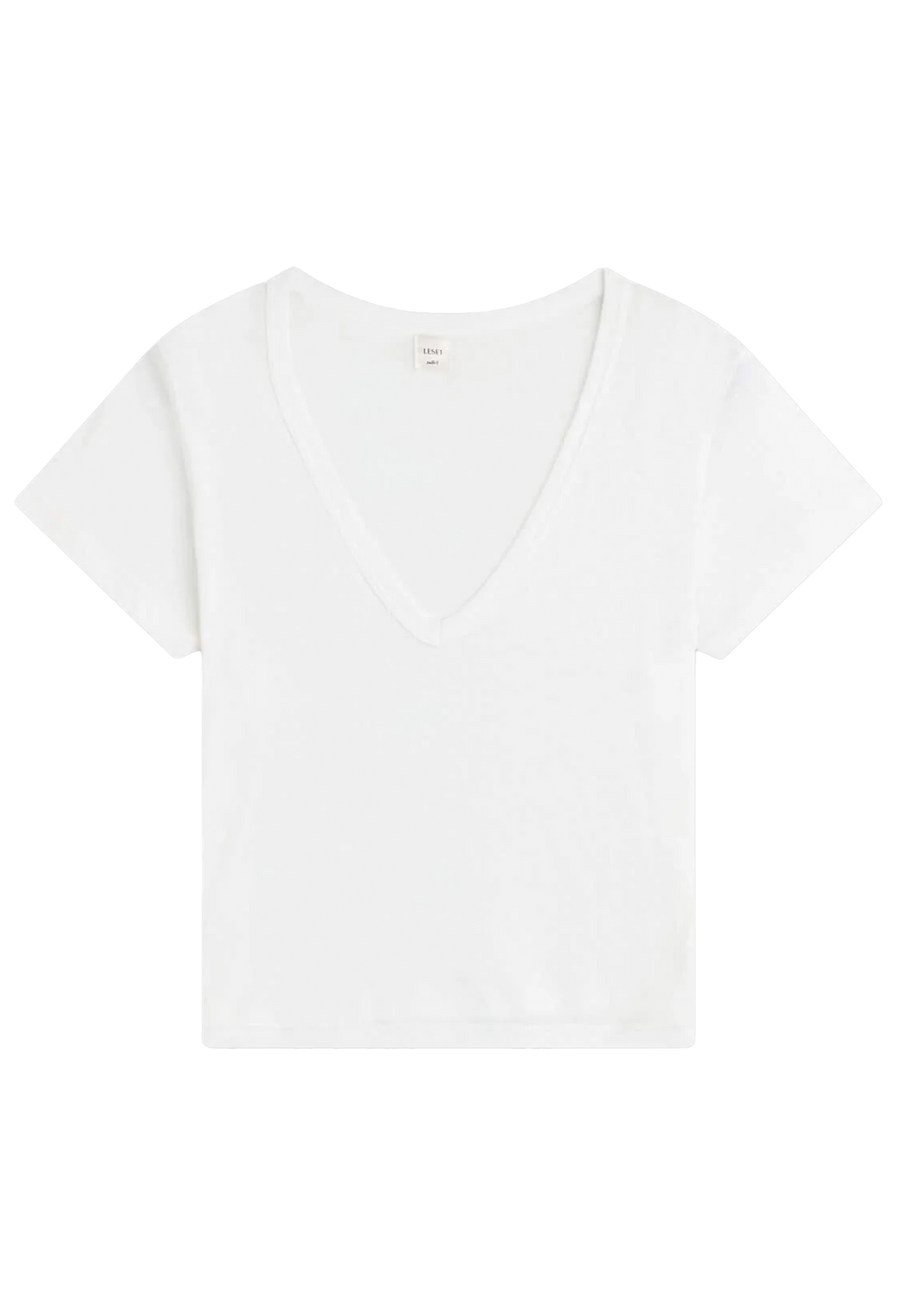 White t-shirt on a white background