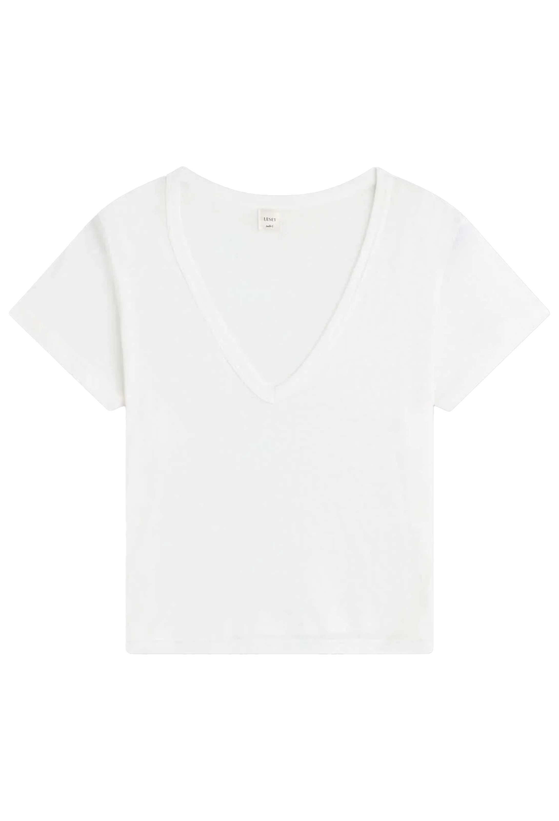 White t-shirt on a white background
