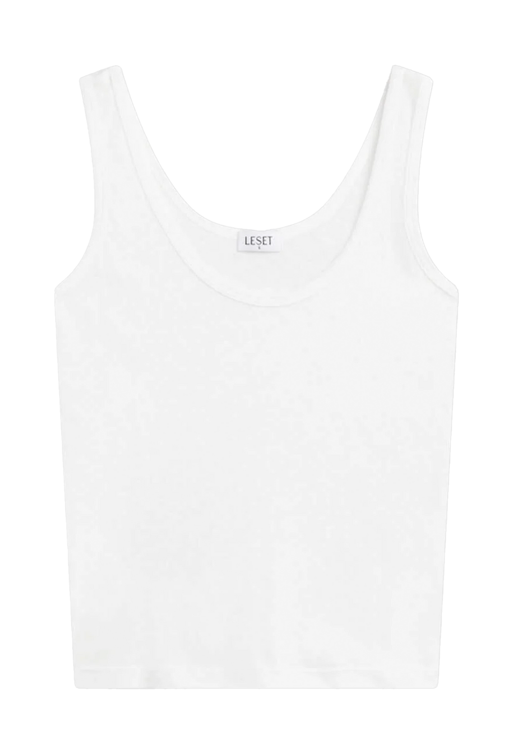 White tank top on a white background