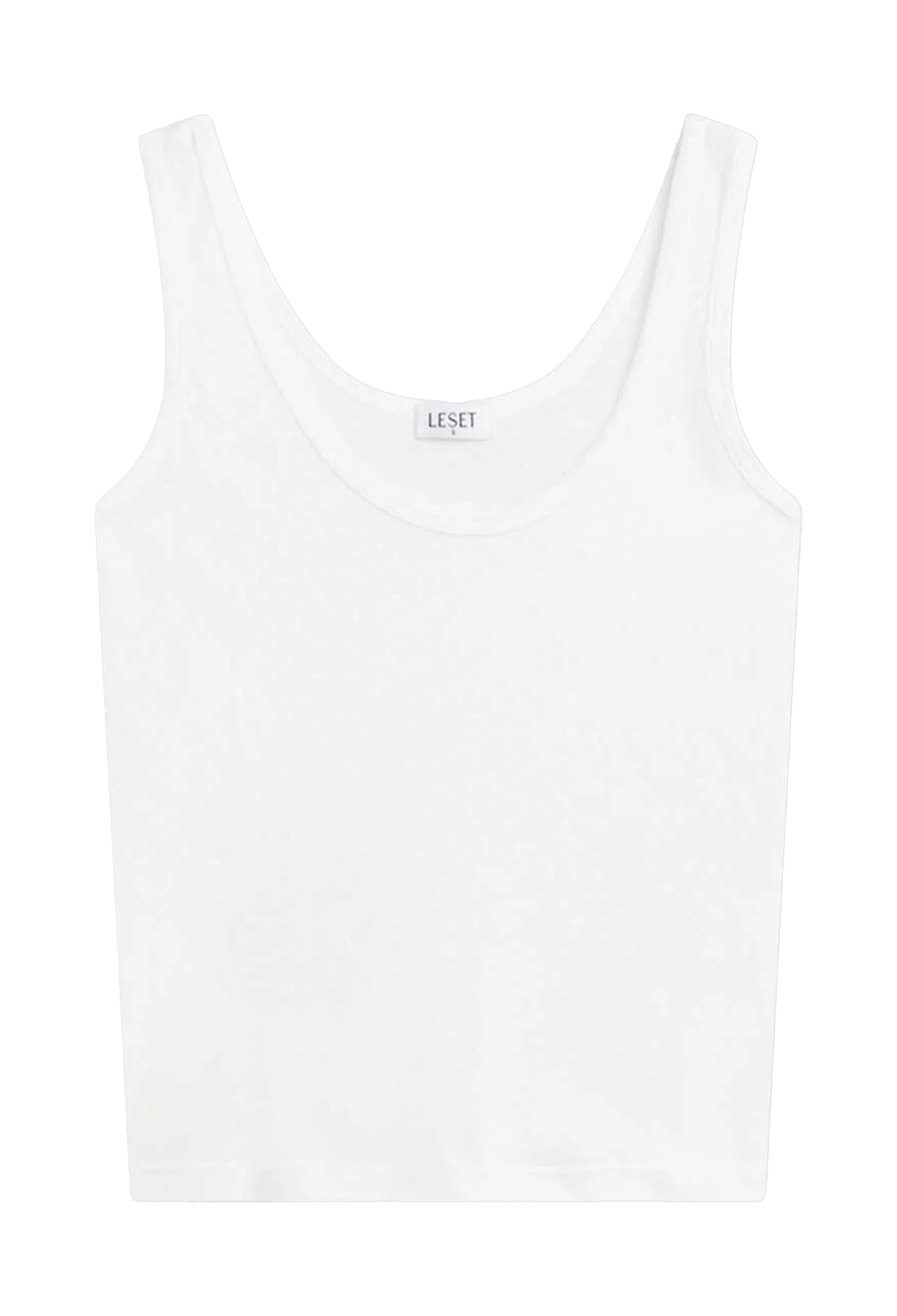 White tank top on a white background