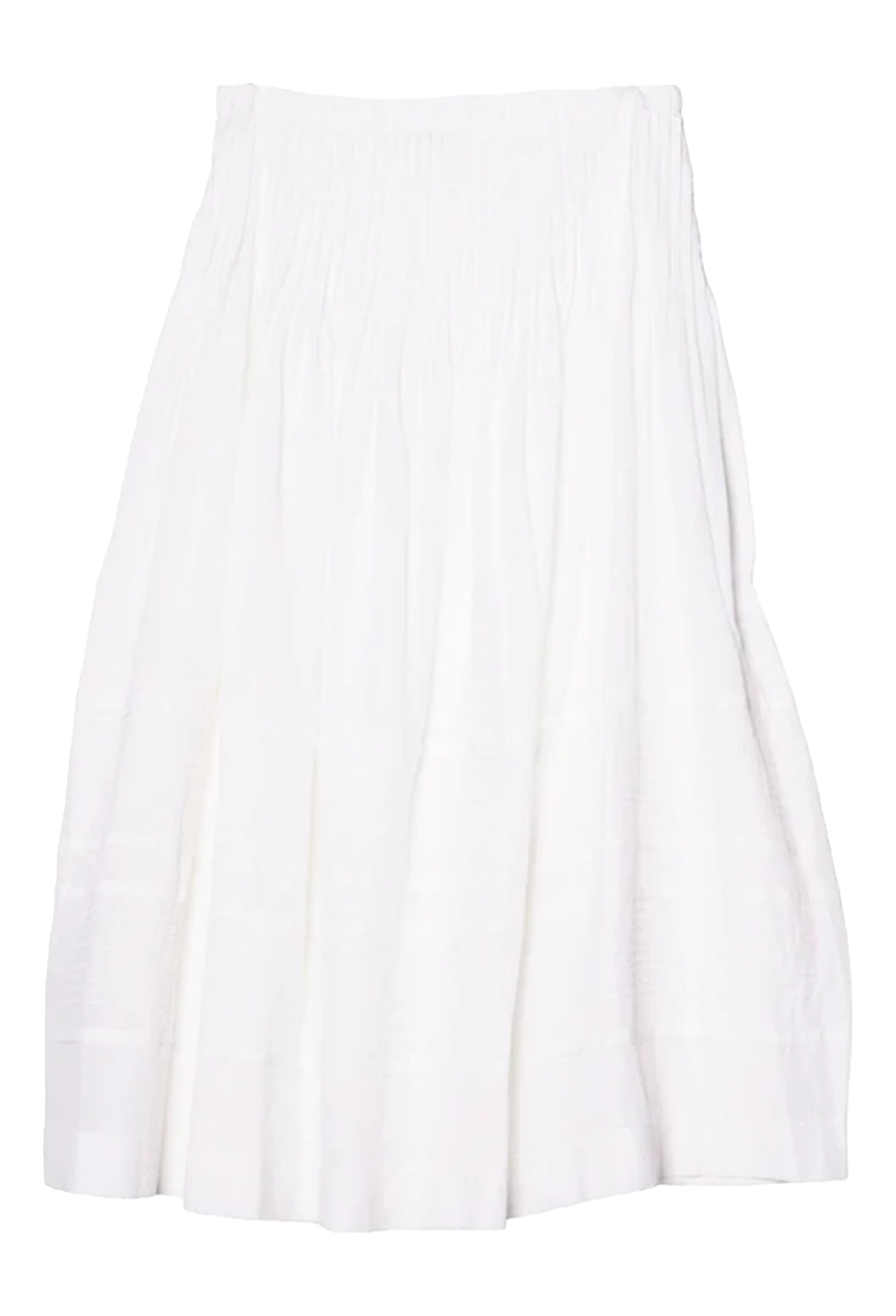 White skirt on a transparent background