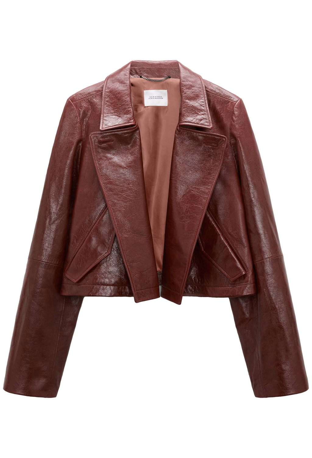 red leather jacket on a transparent background
