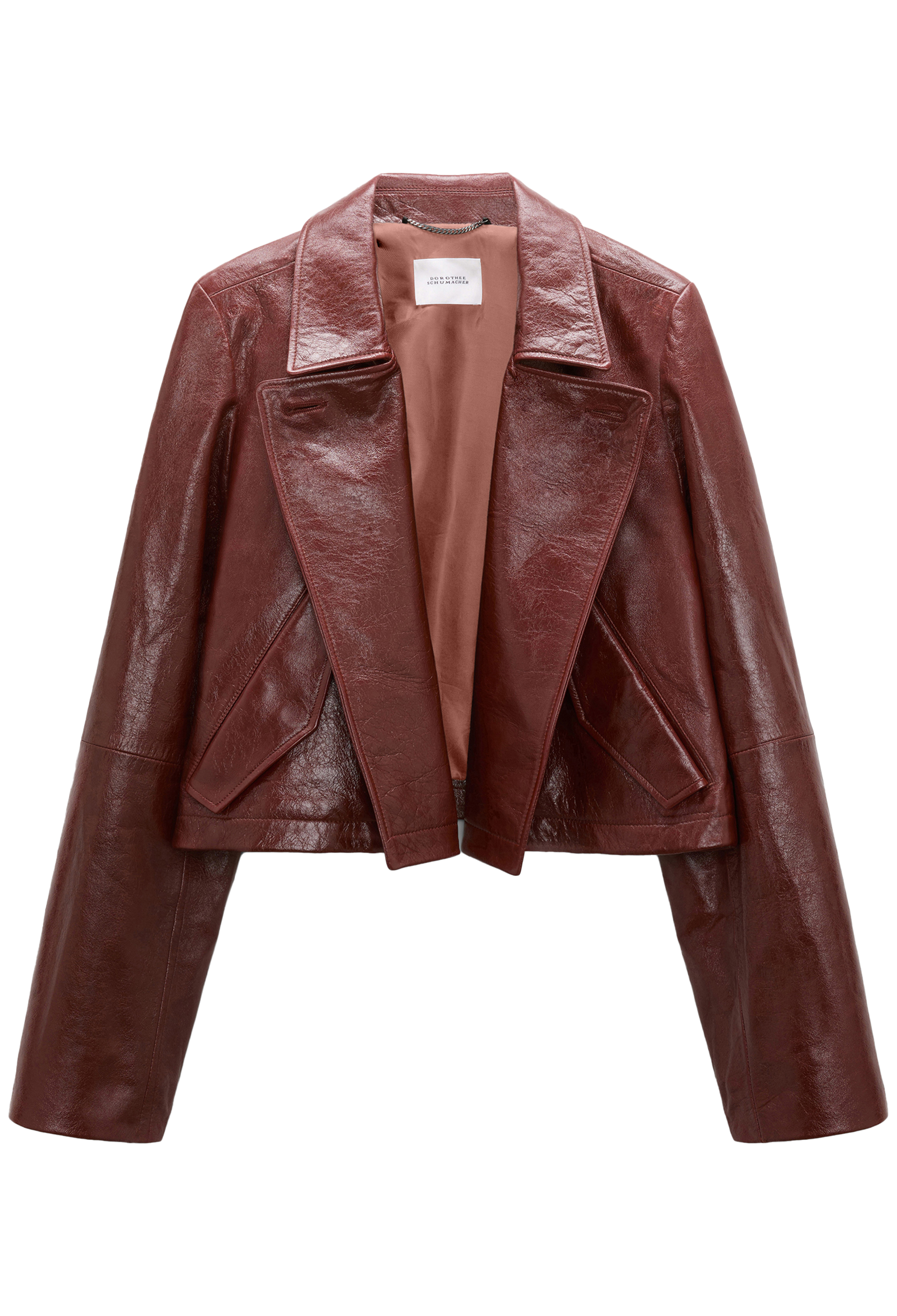 red leather jacket on a transparent background