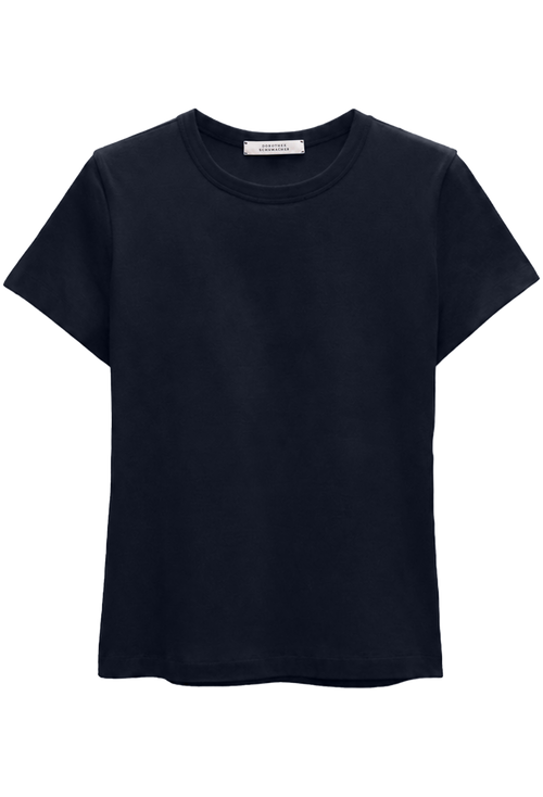 blue t-shirt on a white background