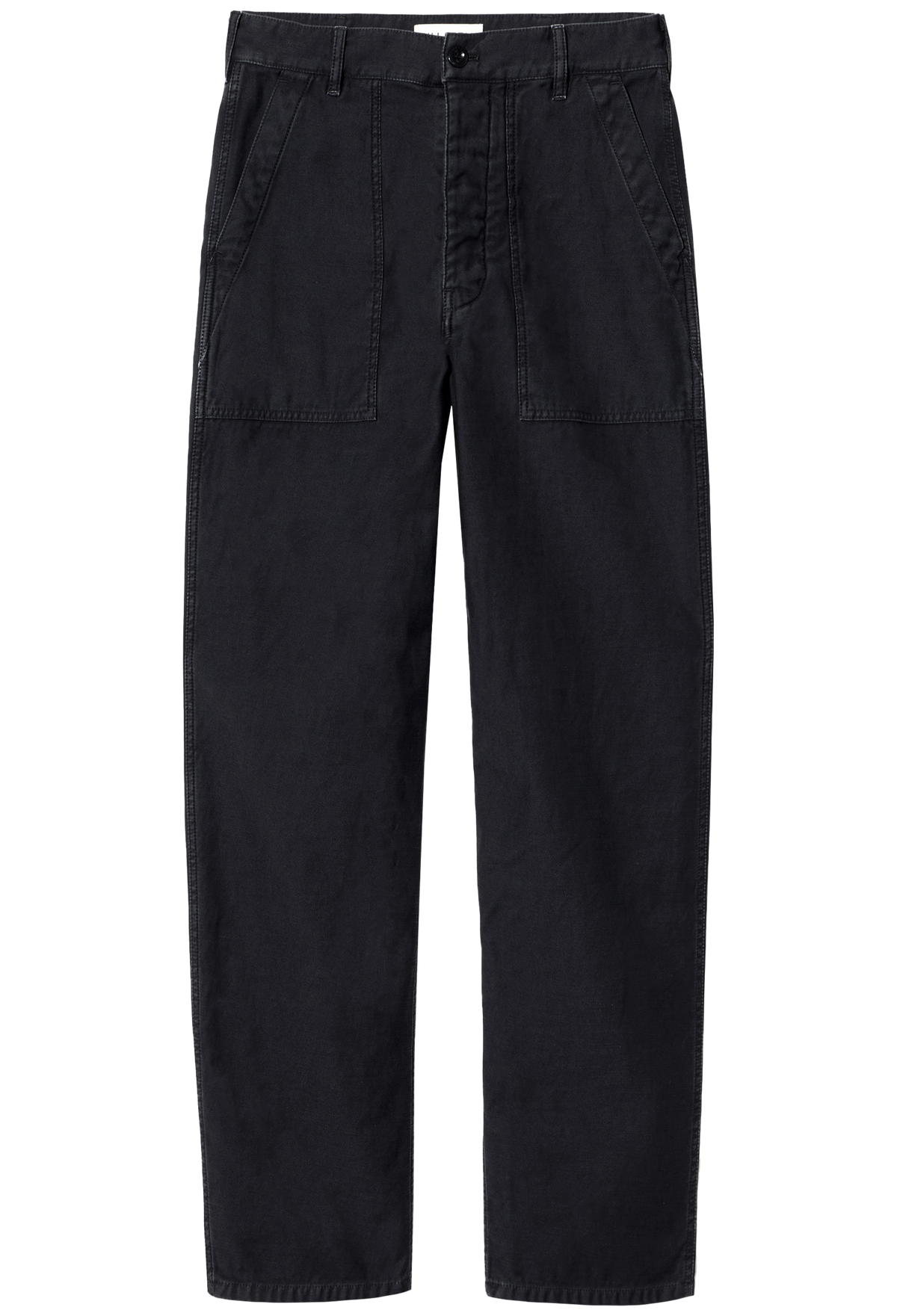 Black pants on a white background