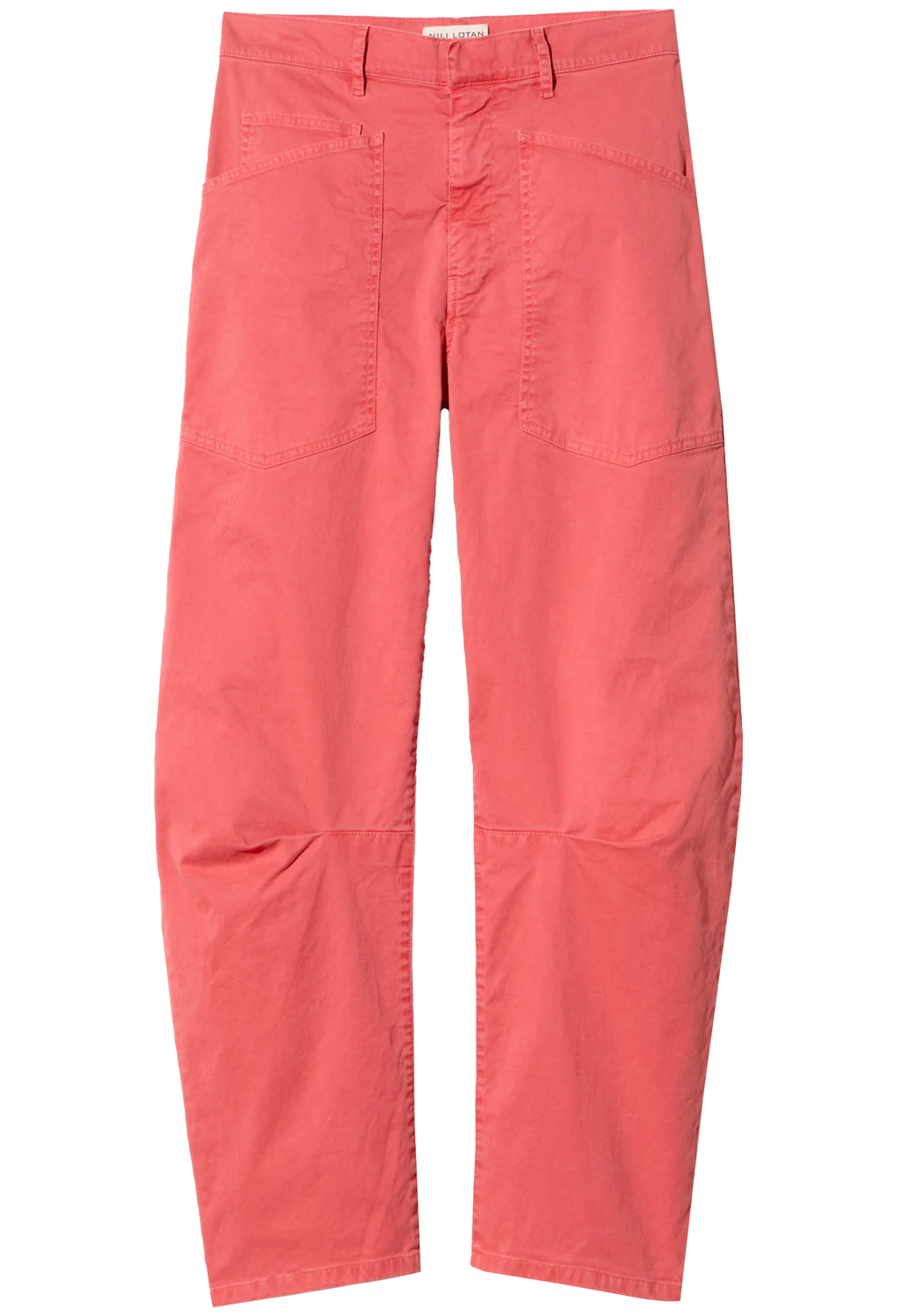 Red pants on a white background