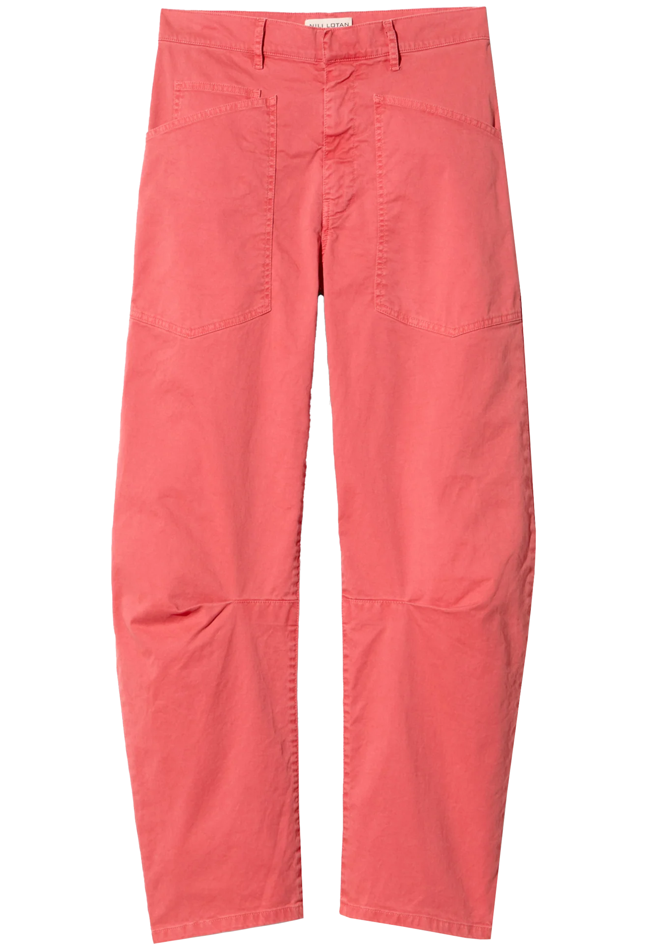 Red pants on a white background