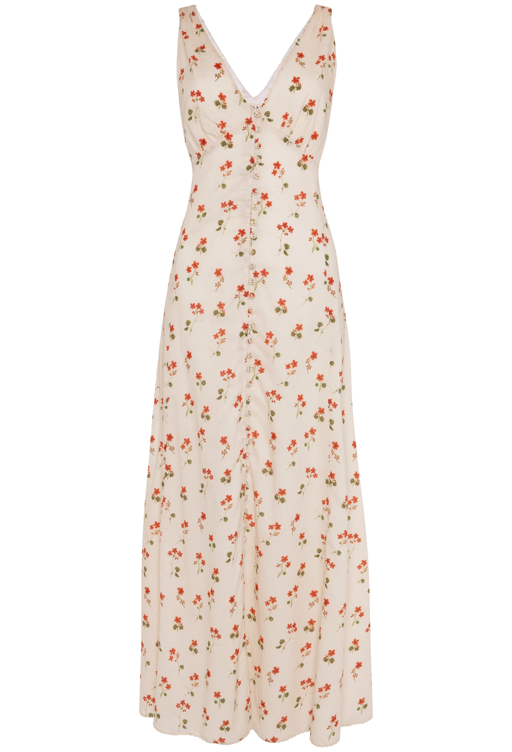 Floral dress on a white background