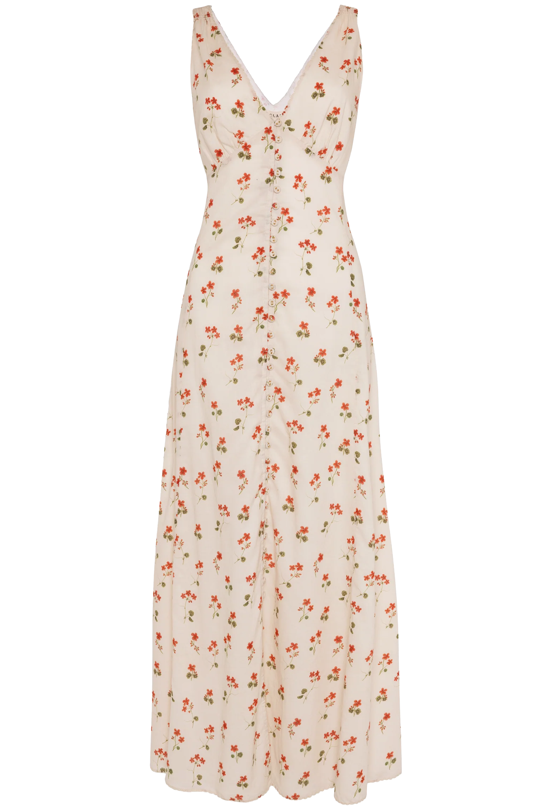 Floral dress on a white background
