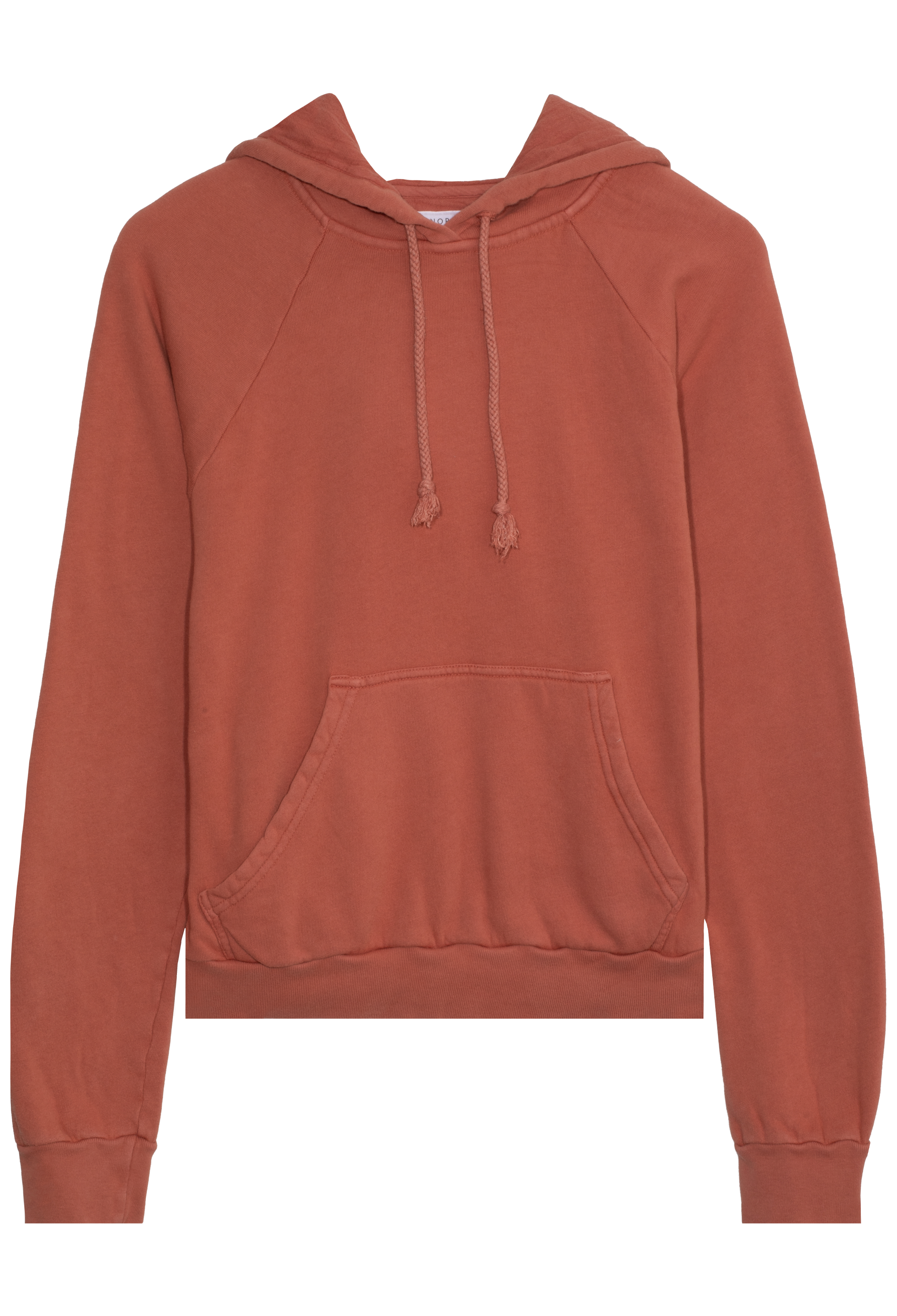 Brown hoodie on a white background