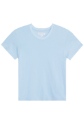 Light blue t-shirt on a white background