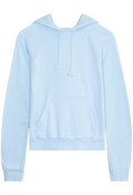 Light blue hoodie on a white background