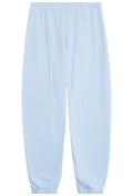 Light blue pants on a white background