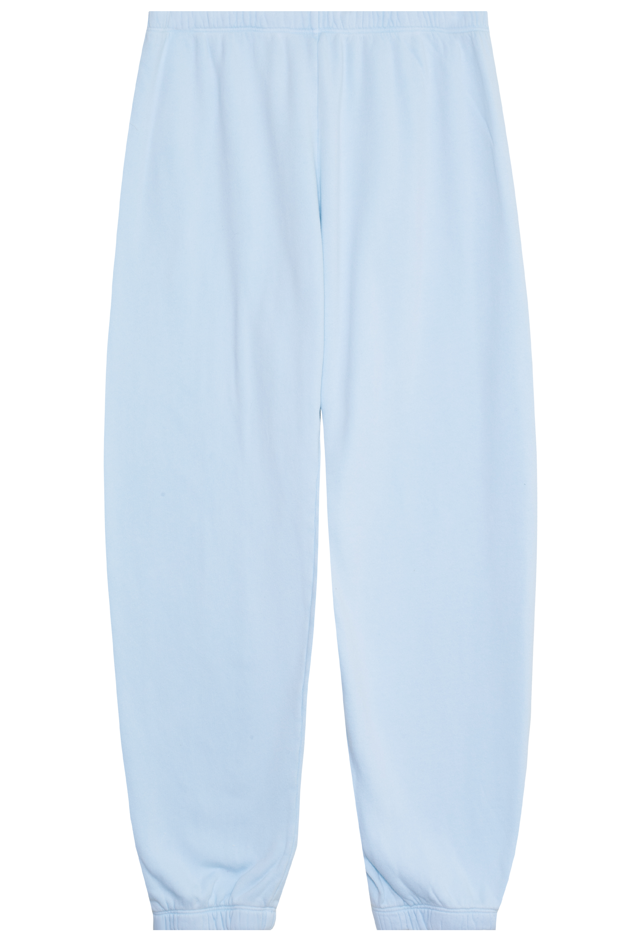 Light blue pants on a white background