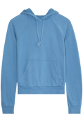 Blue hoodie on a white background