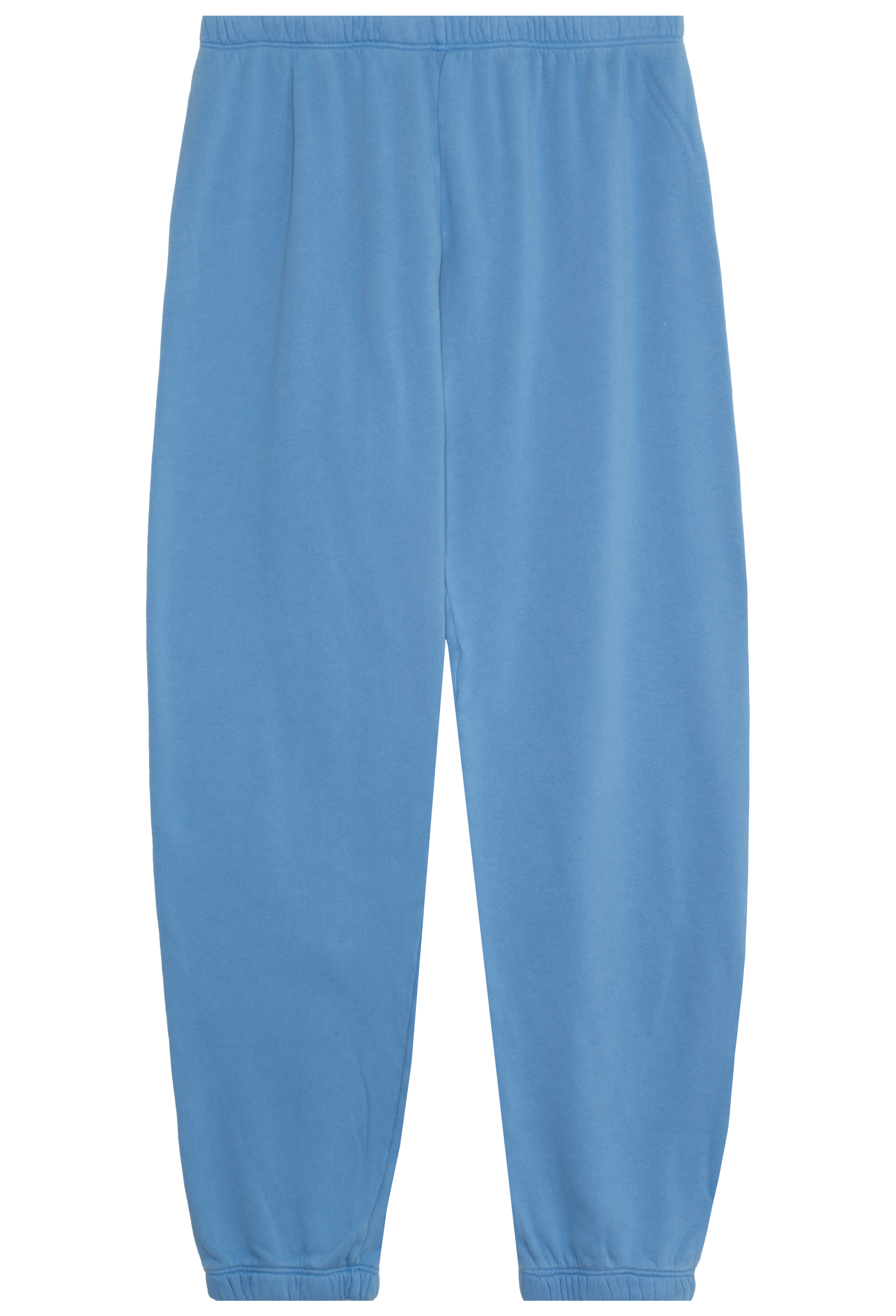Blue sweatpants on a white background