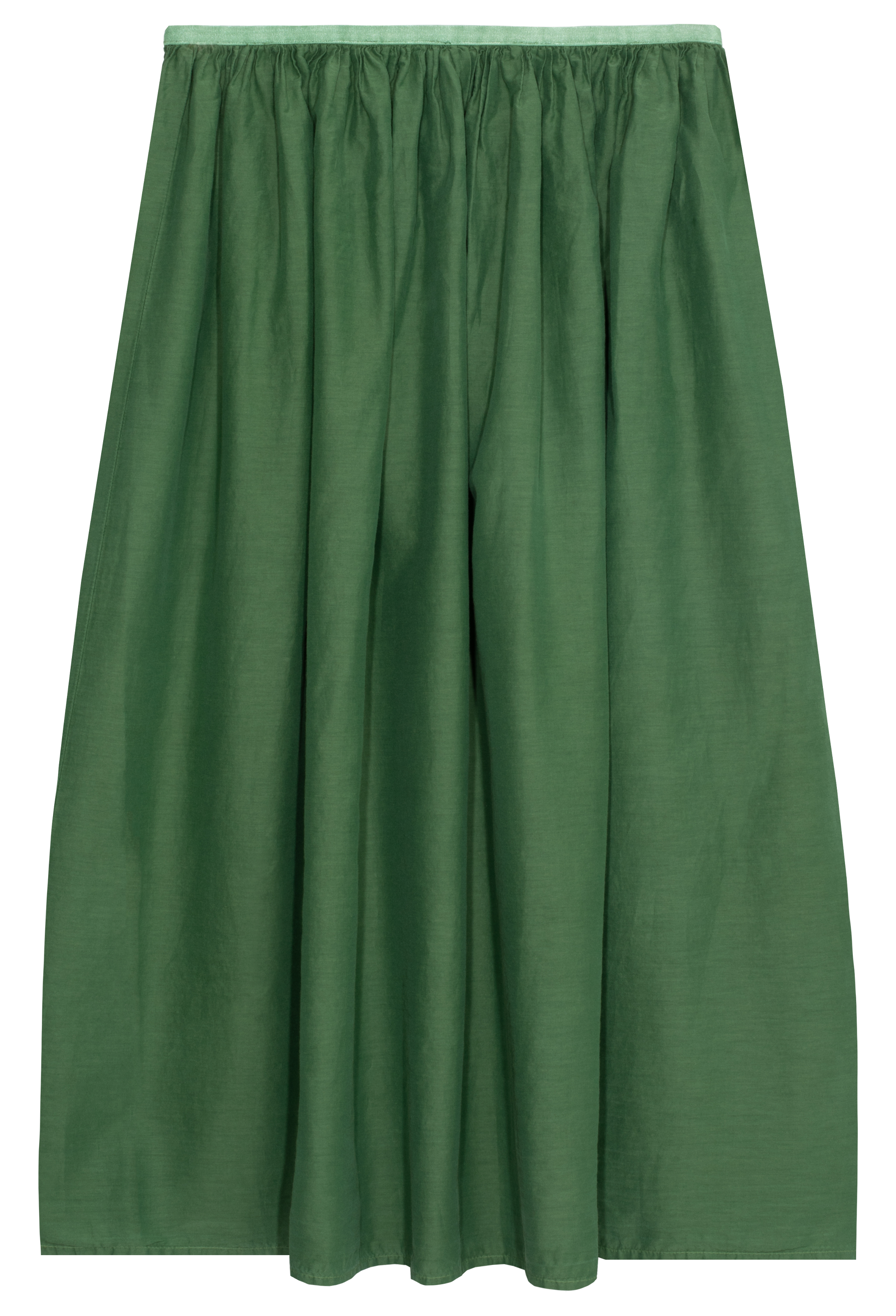 green skirt on a white background