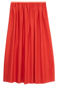 red skirt on a white background