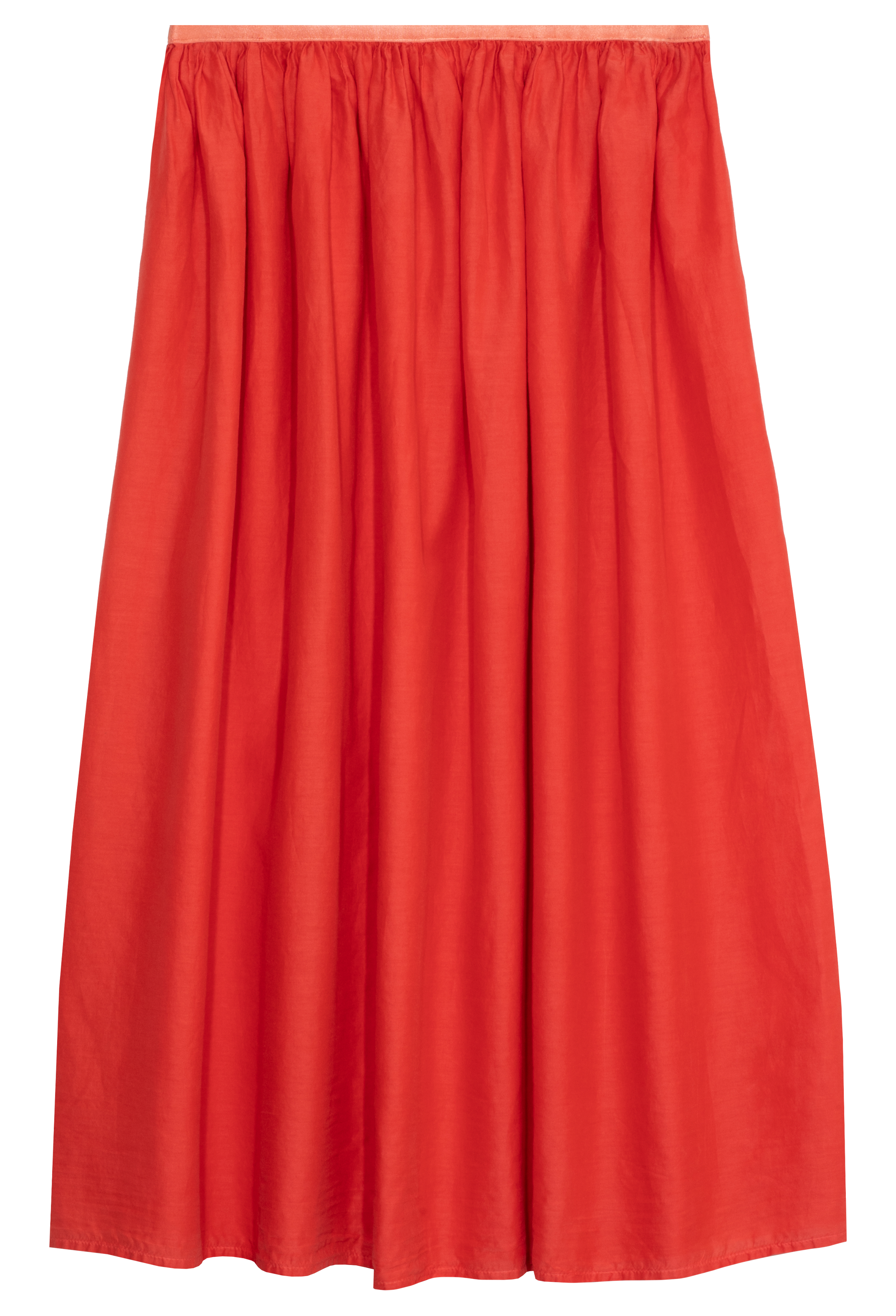 red skirt on a white background