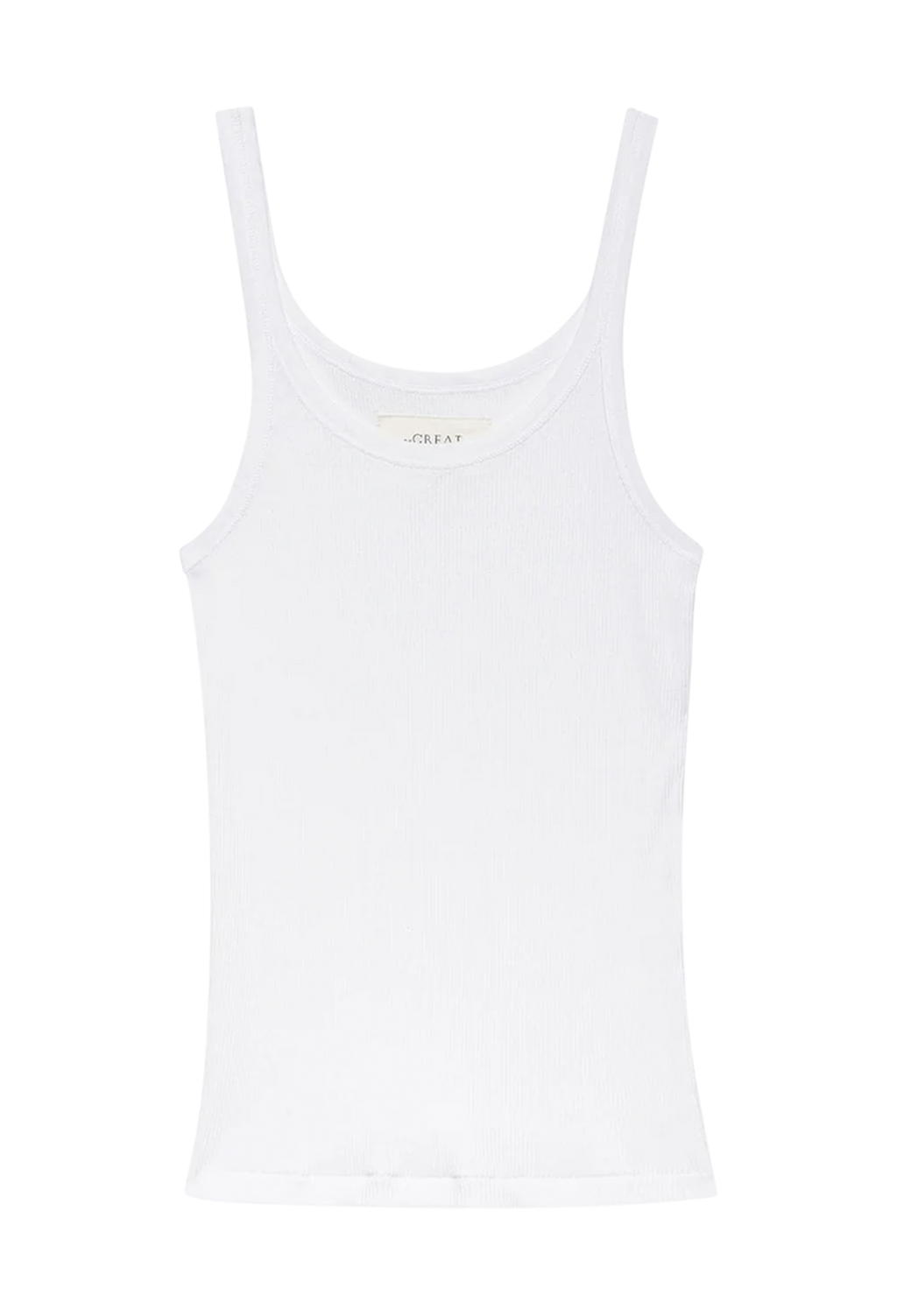white tank top on a white background
