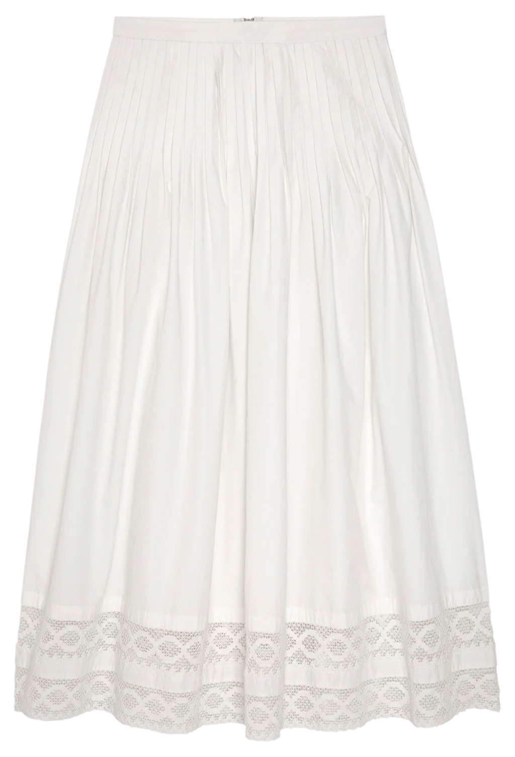 white skirt on a white background