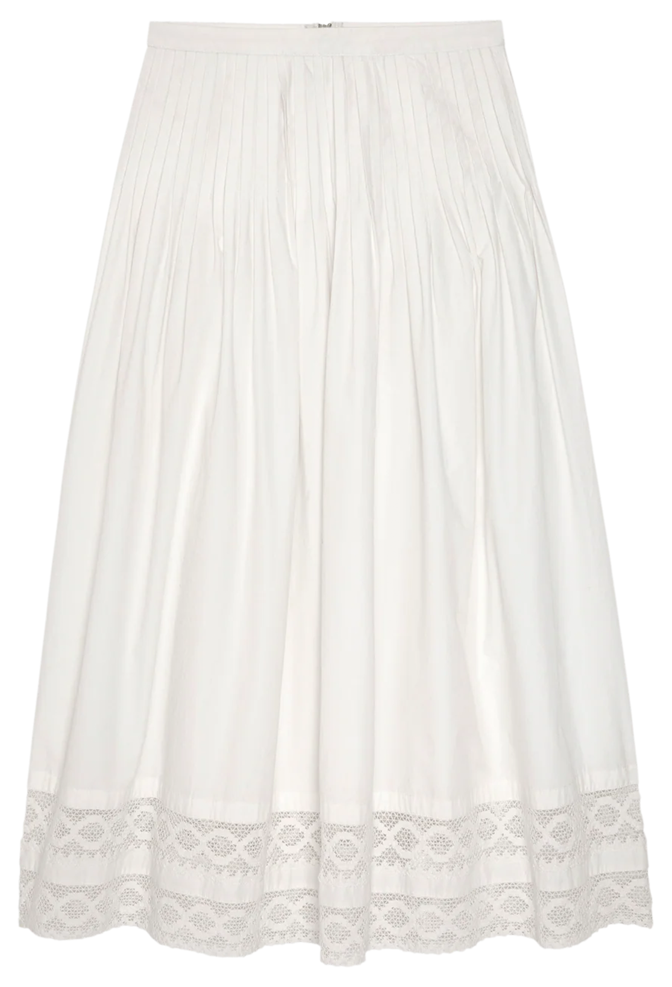 white skirt on a white background