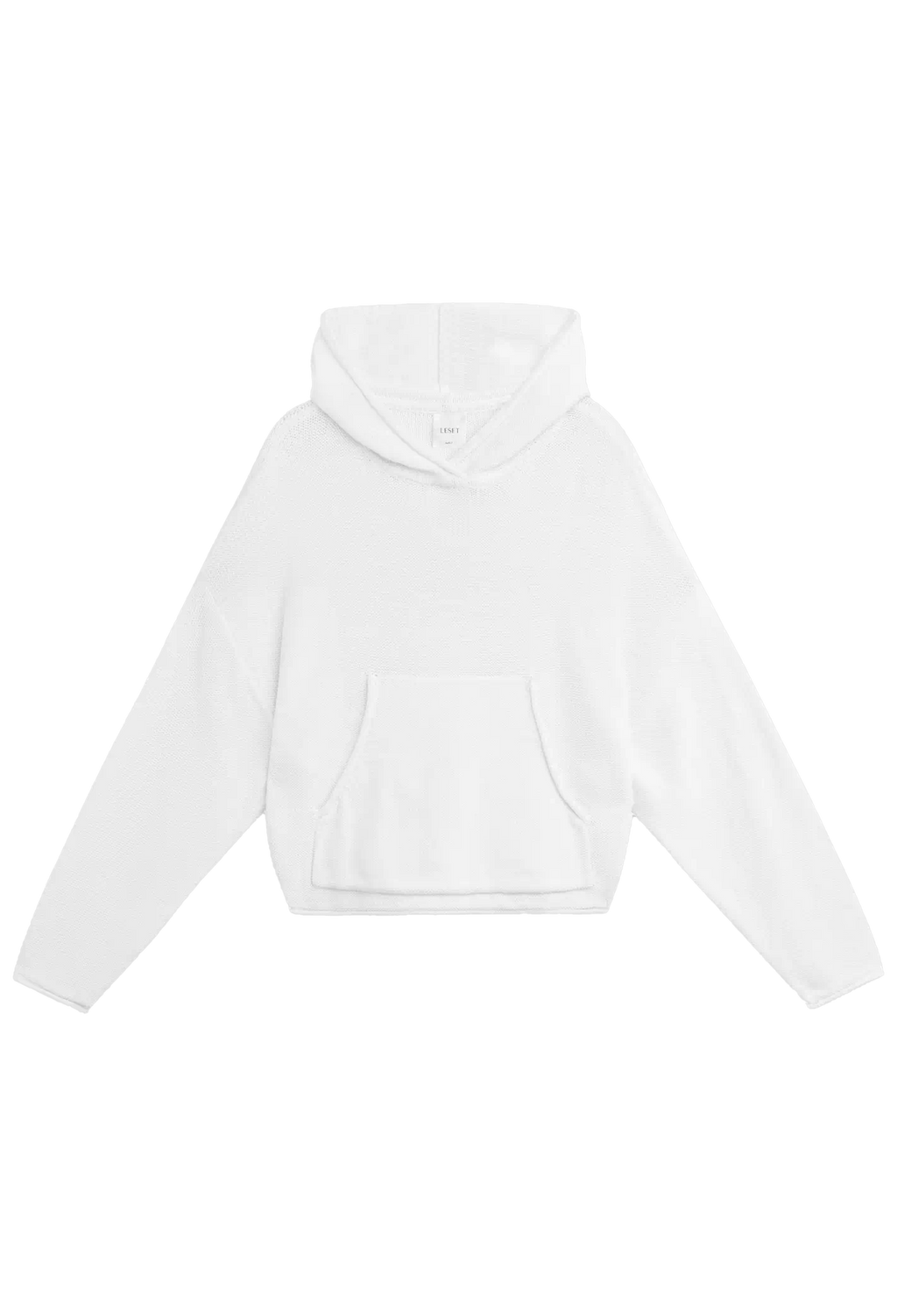White hoodie on a white background