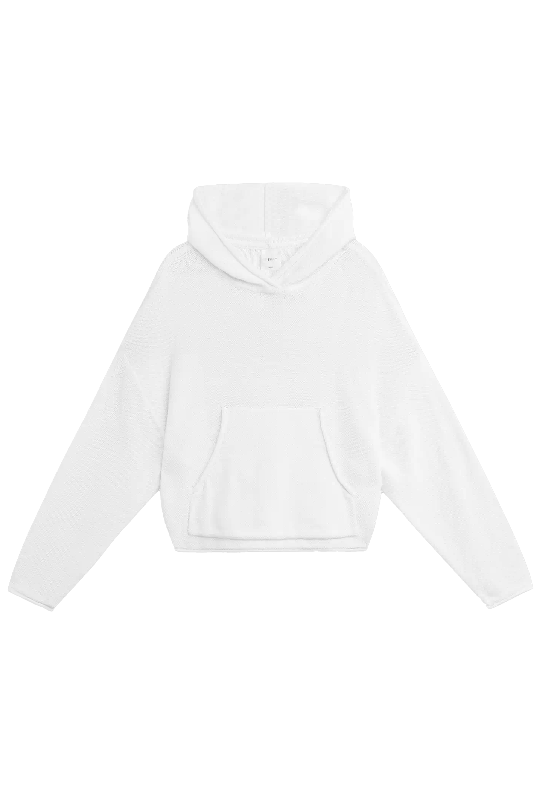 White hoodie on a white background