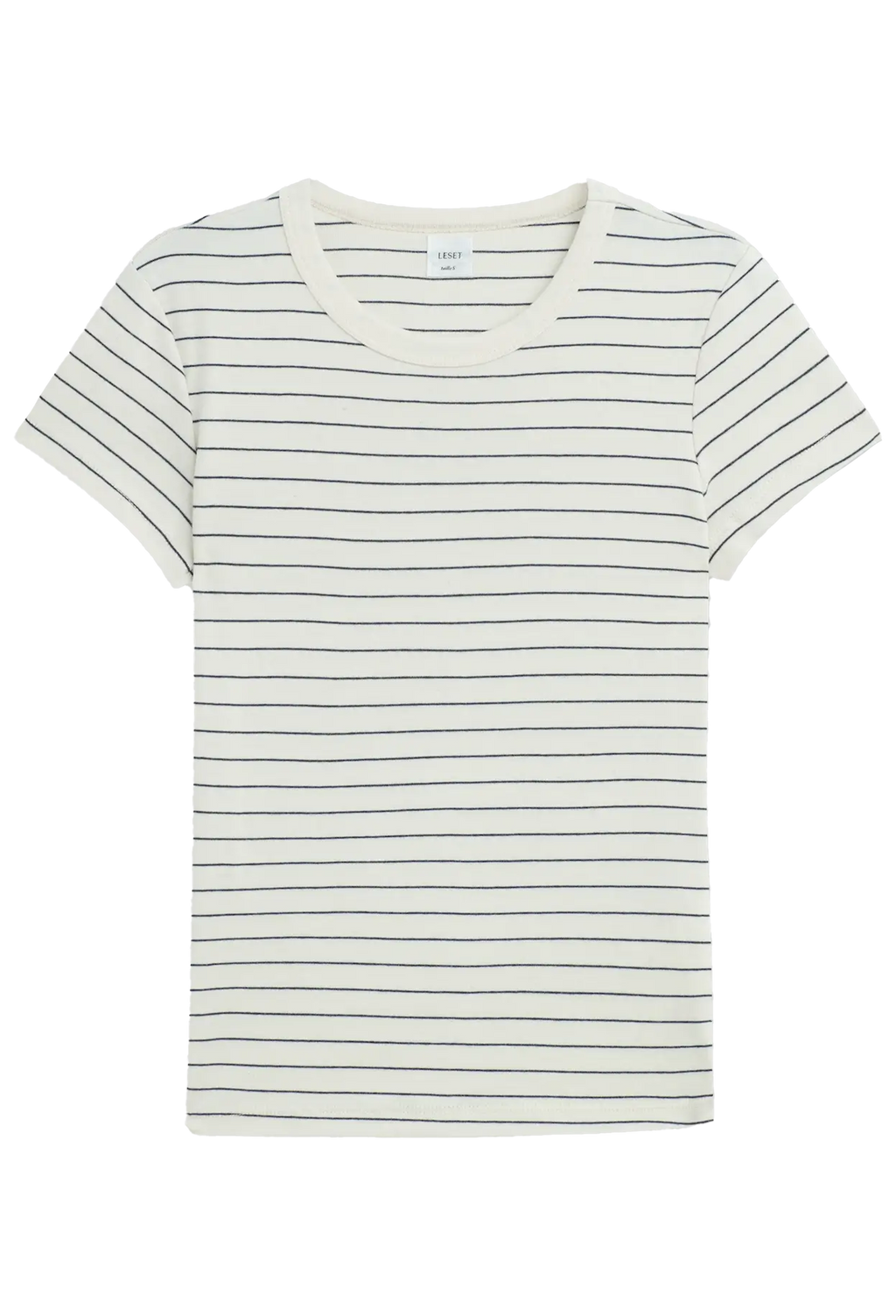 Striped t-shirt on a white background