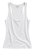 A white scoop-neck tank top with a wide shoulder strap design, shown flat against a white background. The brand name 'HONDBINE' is visible on the inner neck label.