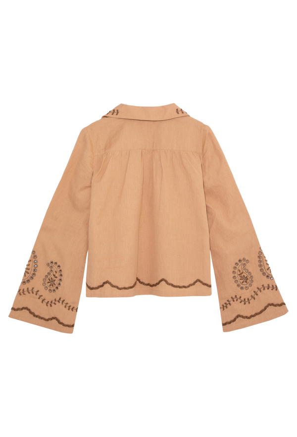Woven Embroidered Blouse